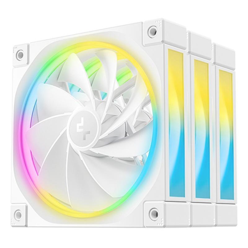 DeepCool FL12R WH-3 IN 1 Boitier PC Ventilateur 12 cm Blanc 3 pièce(s) 