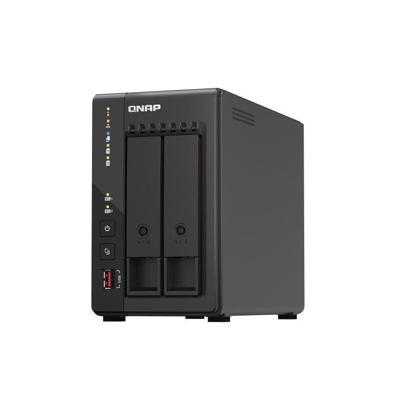 QNAP TS-253E NAS Tower Intel® Celeron® J6412 8 Go 0 To QNAP QTS Noir 
