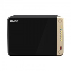 QNAP TS-664 NAS Tower Intel® Celeron® N5095 8 Go DDR4 0 To QNAP QTS Noir, Bronze 