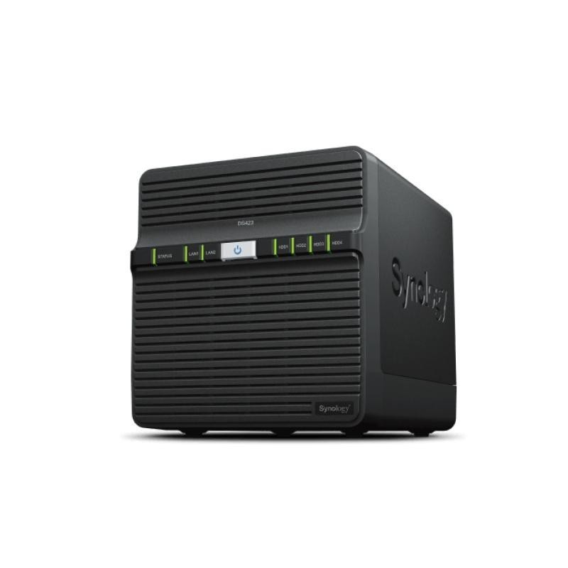 Synology DiskStation DS423 serveur de stockage NAS Realtek RTD1619B 2 Go DDR4 0 To DiskStation Manager Noir 