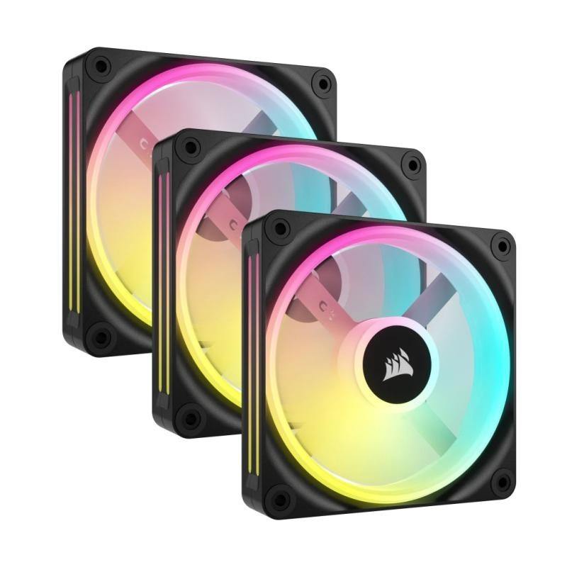CORSAIR Kit de démarrage ventilateurs PWM 120 mm CORSAIR iCUE LINK QX120 RGB 