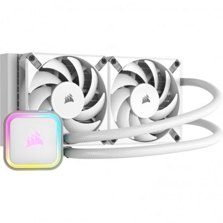 Corsair H100I Elite Processeur Refroidisseur de liquide tout-en-un 12 cm Blanc 1 pièce(s) 