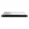 QNAP TS-464U NAS Rack (1 U) Intel® Celeron® N5095 8 Go DDR4 0 To QNAP Turbo System Aluminium, Noir 