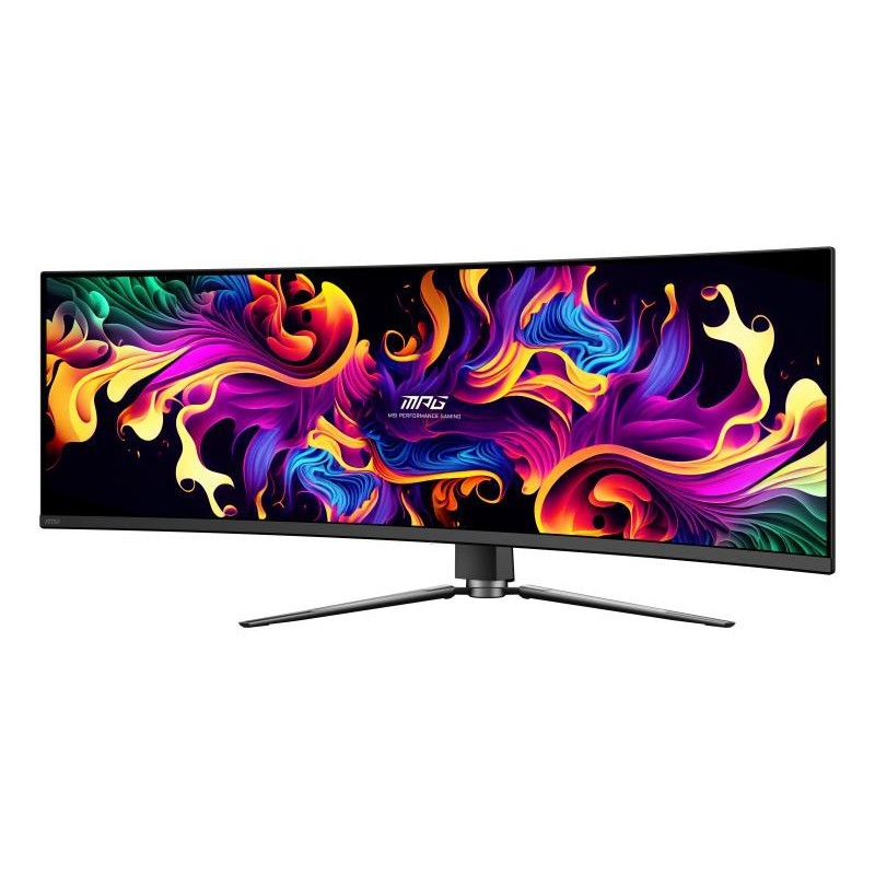 MSI MPG 491CQP QD-OLED écran plat de PC 124,5 cm (49") 5120 x 1440 pixels Dual WQHD Noir 