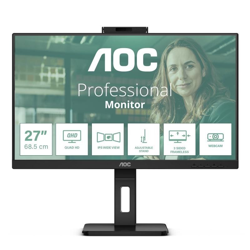 AOC Q27P3QW écran plat de PC 68,6 cm (27") 2560 x 1440 pixels Quad HD Noir 