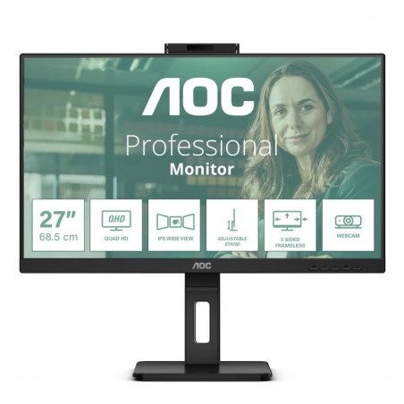 AOC Q27P3QW écran plat de PC 68,6 cm (27") 2560 x 1440 pixels Quad HD Noir 