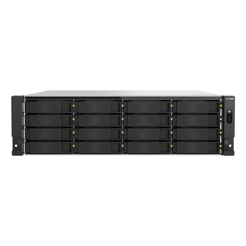 QNAP TS-H1677AXU-RP Serveur de stockage Rack (3 U) AMD Ryzen? 7 7745 32 Go DDR5 0 To QNAP QTS Noir, Gris 