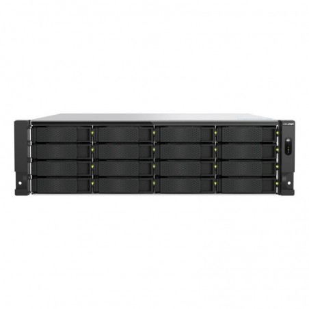 QNAP TS-H1677AXU-RP Serveur de stockage Rack (3 U) AMD Ryzen? 7 7745 32 Go DDR5 0 To QNAP QTS Noir, Gris 