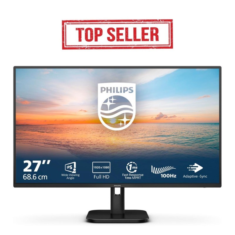 Philips 1000 series 27E1N1100A/00 écran plat de PC 68,6 cm (27") 1920 x 1080 pixels Full HD LCD Noir 