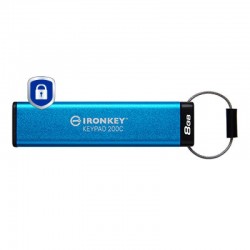 Kingston Technology IronKey Keypad 200C USB-C de 8 Go, FIPS 140-3 niveau 3 (en attente) AES-256 
