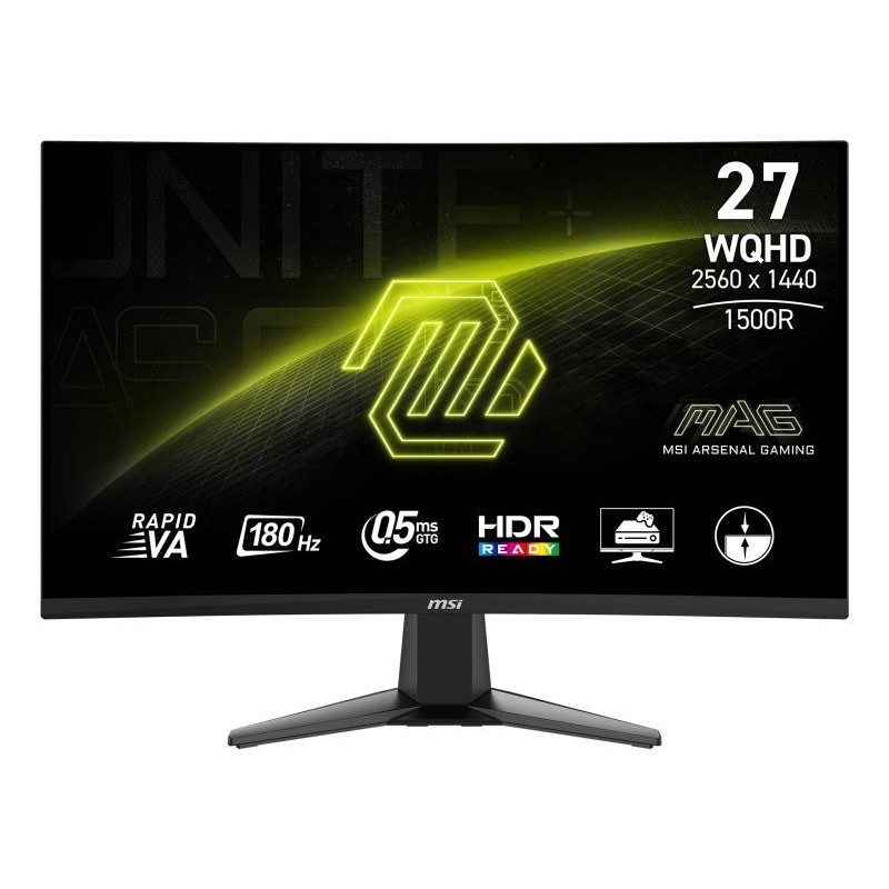 MSI MAG 27CQ6F écran plat de PC 68,6 cm (27") 2560 x 1440 pixels Quad HD LCD Noir 