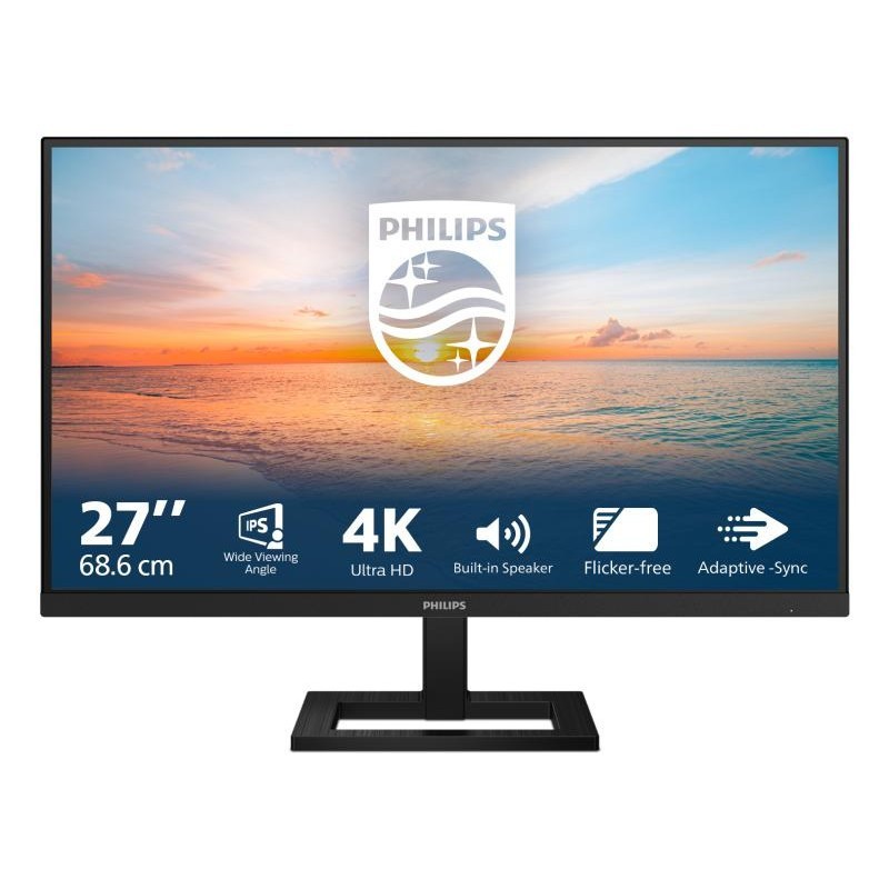 Philips 1000 series 27E1N1800AE/00 écran plat de PC 68,6 cm (27") 3840 x 2160 pixels 4K Ultra HD LED Noir 