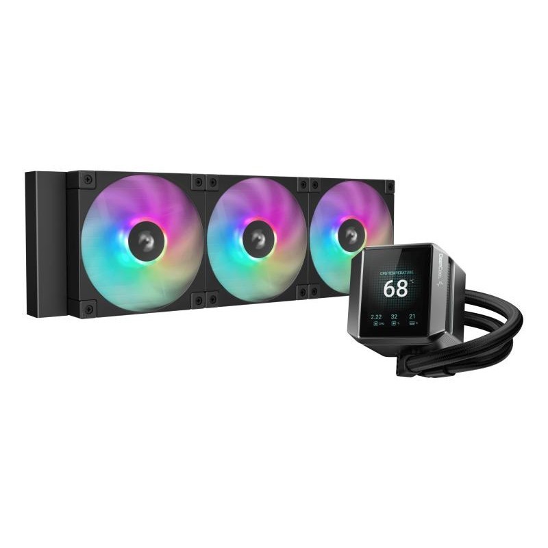 DeepCool MYSTIQUE 360 ARGB Processeur Refroidisseur de liquide tout-en-un 12 cm Noir 1 pièce(s) 