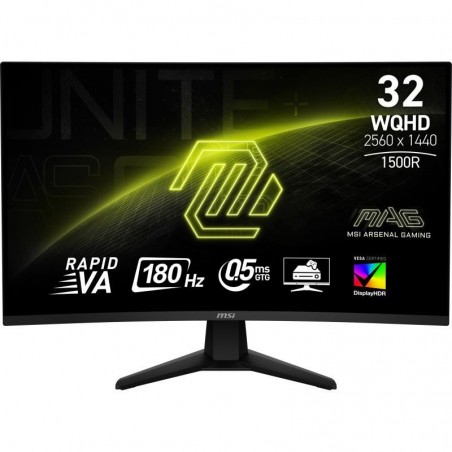 MSI MAG 32CQ6F écran plat de PC 80 cm (31.5") 2560 x 1440 pixels Wide Quad HD Noir 