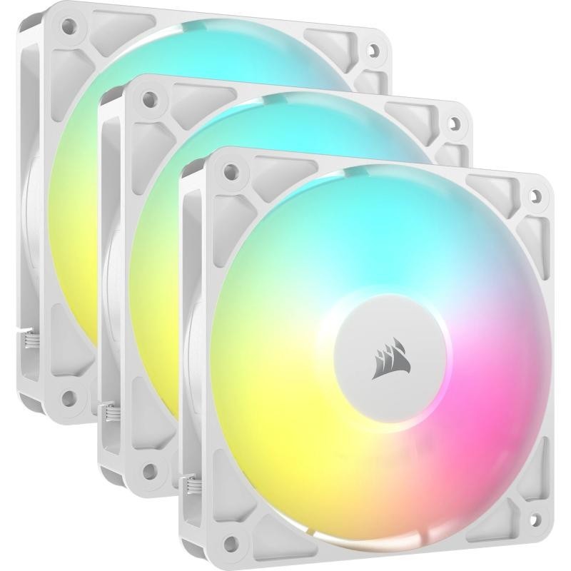 Corsair RS120 ARGB Boitier PC Ventilateur 12 cm Blanc 3 pièce(s) 