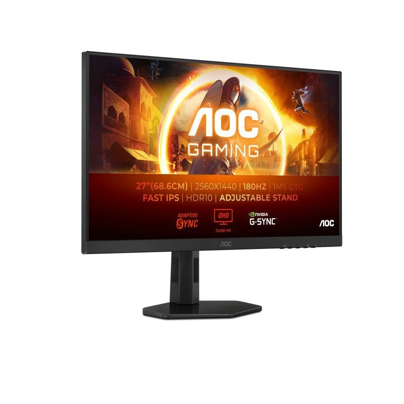 AOC G4 Q27G4XF écran plat de PC 68,6 cm (27") 2560 x 1440 pixels Quad HD LED Noir, Gris 