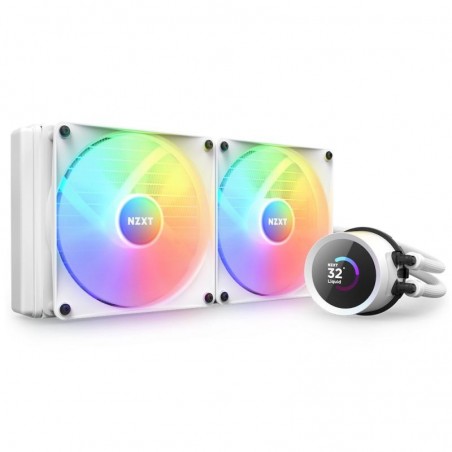 NZXT Kraken 280 RGB Processeur Refroidisseur de liquide tout-en-un 14 cm Blanc 1 pièce(s) 