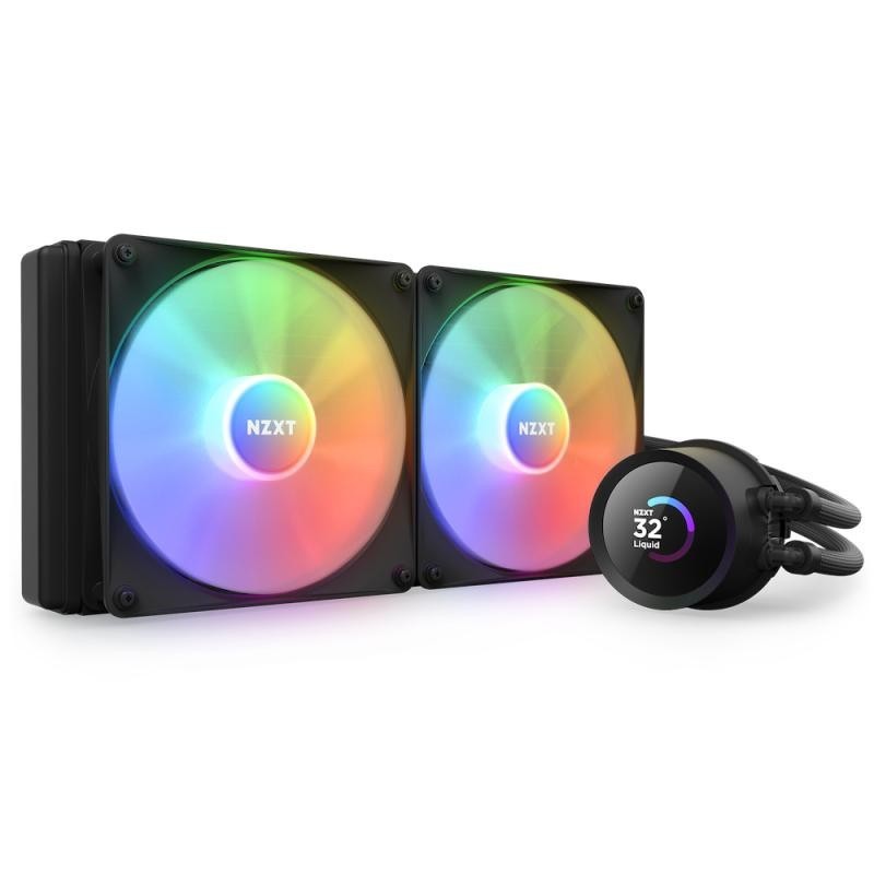 NZXT Kraken 280 RGB Processeur Refroidisseur de liquide tout-en-un 14 cm Noir 1 pièce(s) 