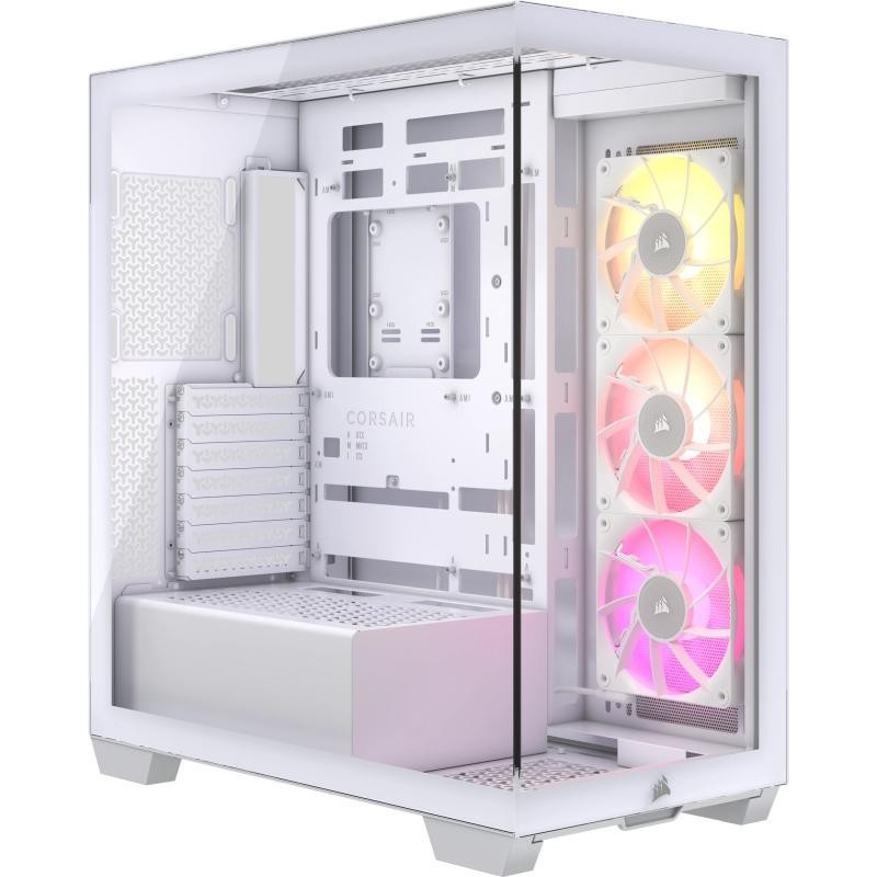 CORSAIR iCUE LINK 3500X RGB Mid-Tower PC Case, White 