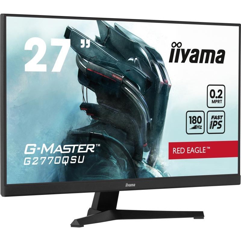 iiyama G-MASTER G2770QSU-B6 écran plat de PC 68,6 cm (27") 2560 x 1440 pixels Wide Quad HD LED Noir 