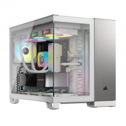 CORSAIR 2500X mATX PC Case, Black/Obsidian Aluminum 