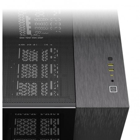 CORSAIR 2500X mATX PC Case, Black/Obsidian Aluminum 