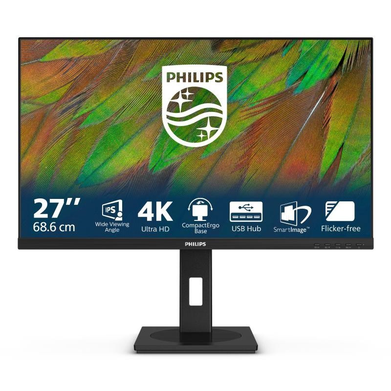 Philips 3000 series 27B1N3800/00 écran plat de PC 68,6 cm (27") 3840 x 2160 pixels 4K Ultra HD LCD Noir 