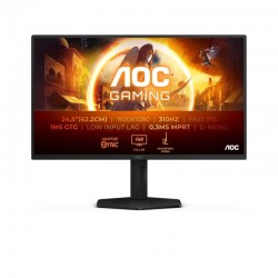 AOC G4 25G4SXU écran plat de PC 62,2 cm (24.5") 1920 x 1080 pixels Full HD LED Noir, Gris 