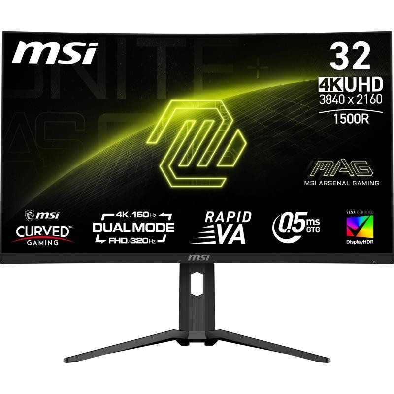 MSI MAG 321CUPDF écran plat de PC 80 cm (31.5") 3840 x 2160 pixels 4K Ultra HD LCD Noir 