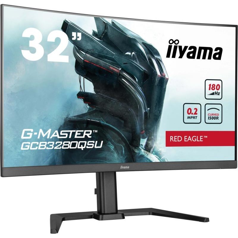 iiyama G-MASTER GCB3280QSU-B2 écran plat de PC 80 cm (31.5") 2560 x 1440 pixels Dual QHD LED Noir 