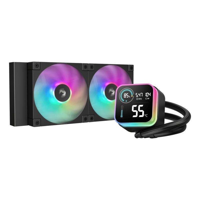 DeepCool LQ240 Processeur Kit de refroidissement du liquide 12 cm Noir 1 pièce(s) 