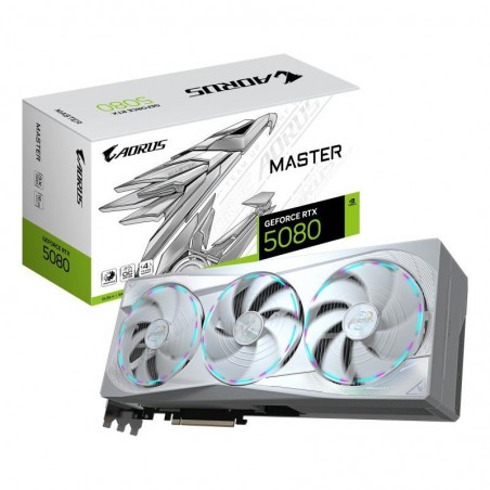 GIGABYTE AORUS GeForce RTX 5080 MASTER ICE 16G Carte Graphique 