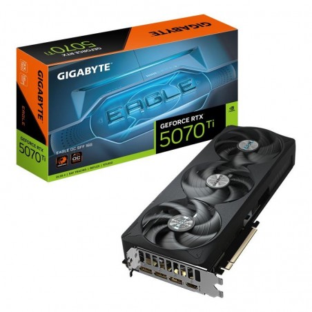 GIGABYTE GeForce RTX 5070 Ti EAGLE OC SFF 16G Carte Graphique - 16 Go GDDR7, 256 bits, PCI-E 5.0, 2542 MHz Core Clock, 3 x DP 