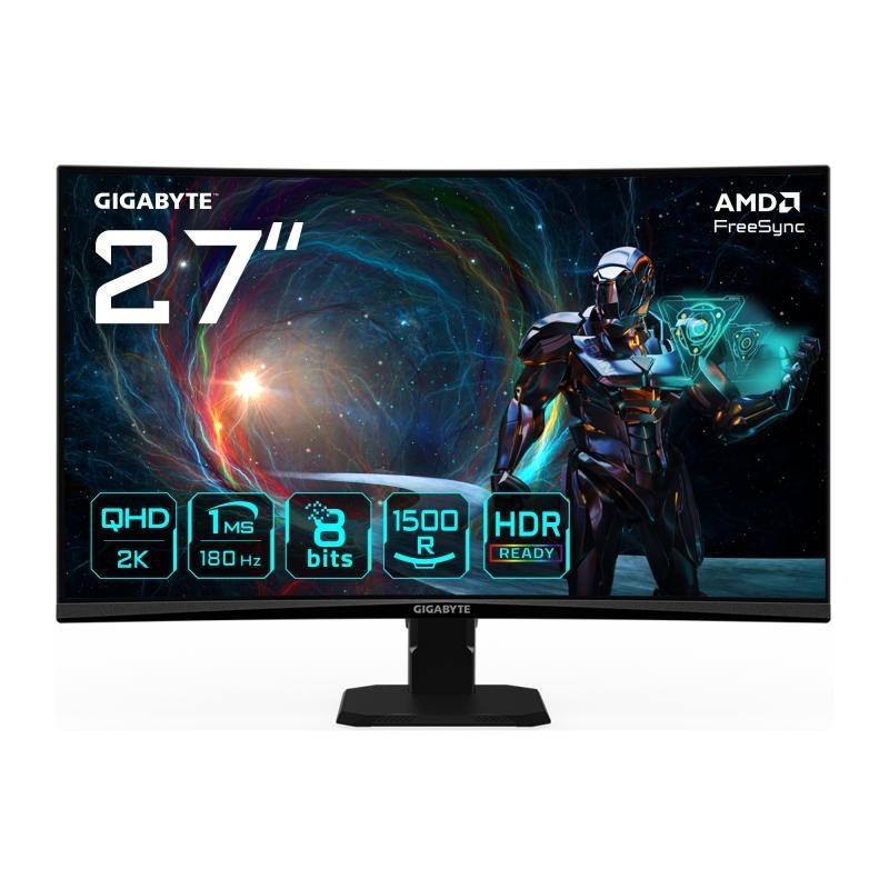 GIGABYTE GS27QCA 27" Moniteur Gaming Incurvé QHD 