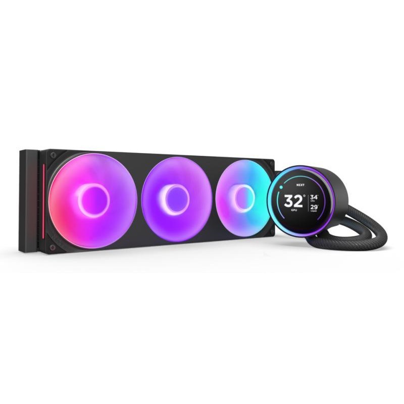 NZXT Kraken Elite 360 RGB Processeur Refroidisseur de liquide tout-en-un 12 cm Noir 1 pièce(s) 