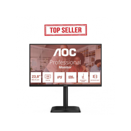 AOC 24E4U écran plat de PC 60,5 cm (23.8") 1920 x 1080 pixels Full HD LED Noir 