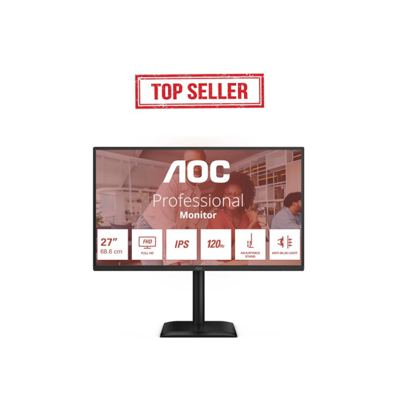 AOC 27E4U écran plat de PC 68,6 cm (27") 1920 x 1080 pixels Full HD LED Noir 