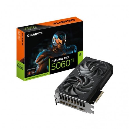 GIGABYTE GeForce RTX 5060 Ti WINDFORCE OC 8G Carte Graphique ? 8 Go GDDR7, 128 bits, PCI-E 5.0, 2587 MHz Fréquence du 