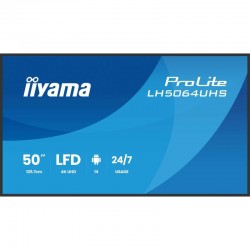 iiyama LH5564UHS-B1AG Écran d’affichage dynamique Écran plat de signalisation numérique 139,7 cm (55") Wifi 500 cd/m² 4K 