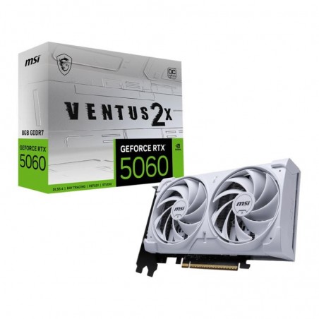MSI GeForce RTX 5060 8G VENTUS 2X OC WHITE NVIDIA 8 Go GDDR7 