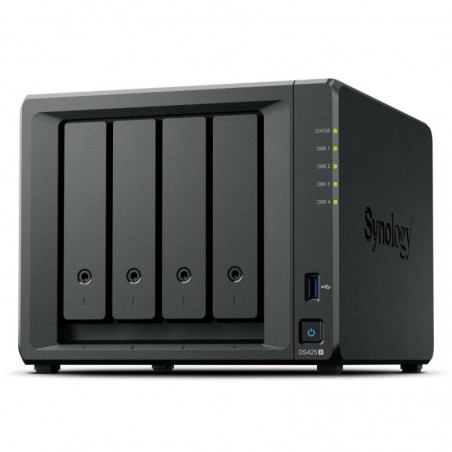Synology DiskStation DS425+ serveur de stockage NAS Intel® Celeron® J4125 2 Go DDR4 0 To Noir 