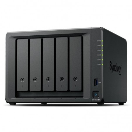 Synology DiskStation DS1525+ serveur de stockage NAS Ryzen Embedded V1500B 8 Go DDR4 0 To Noir 