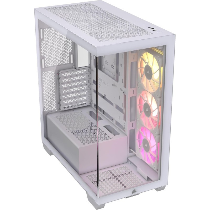CORSAIR 3500X RS-R ARGB Mid-Tower PC Case, White 