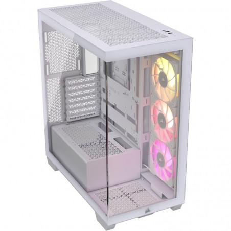 CORSAIR 3500X RS-R ARGB Mid-Tower PC Case, White 
