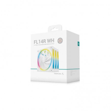 DeepCool FL14R Boitier PC Ventilateur 14 cm Blanc 3 pièce(s) 