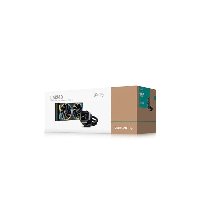 DeepCool LM240 Processeur Kit de refroidissement du liquide 12 cm Noir 1 pièce(s) 