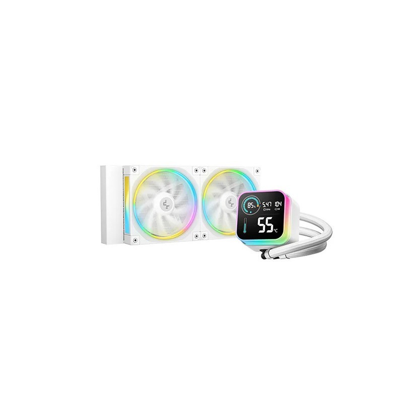 DeepCool LQ240 White Processeur Kit de refroidissement du liquide 12 cm Blanc 1 pièce(s) 
