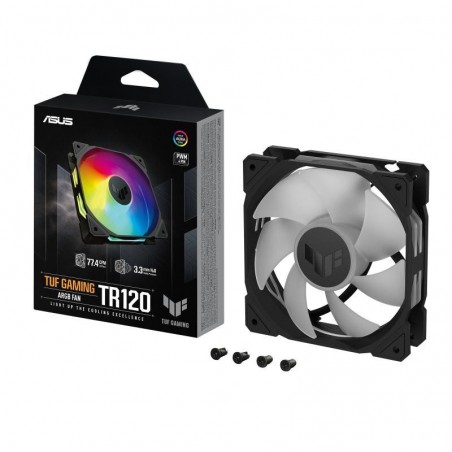 ASUS TUF Gaming TR120 ARGB Fan - Single Pack Boitier PC Ventilateur 12 cm Noir 