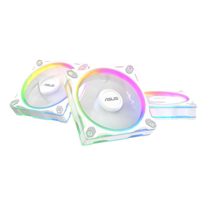ASUS Prime MR120 Fan ARGB Reverse White 3in1 Boitier PC Ventilateur 12 cm Blanc 3 pièce(s) 