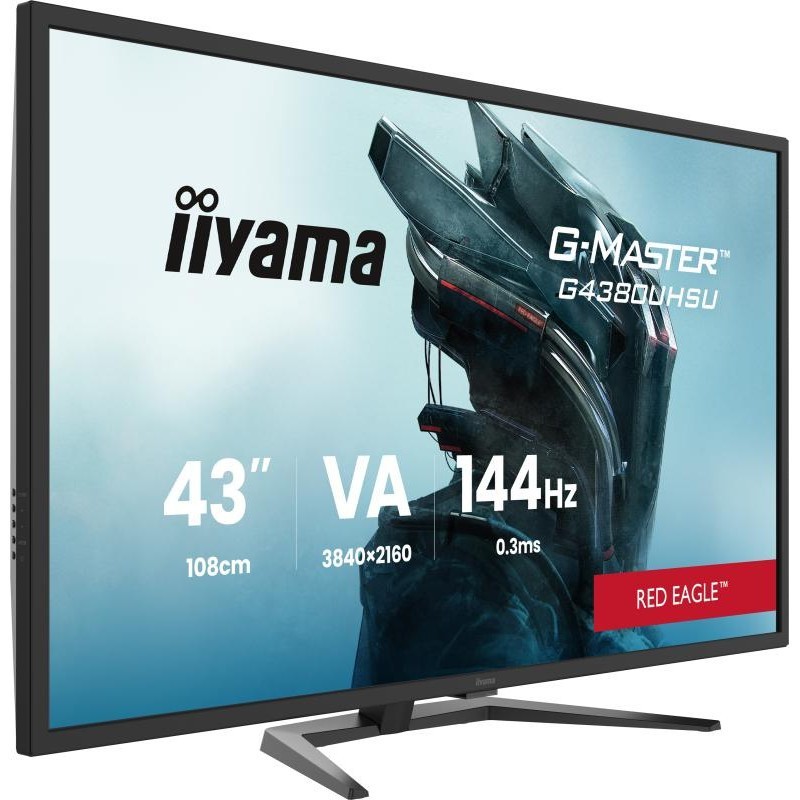 iiyama G-MASTER G4380UHSU-B2 écran plat de PC 108 cm (42.5") 3840 x 2160 pixels 4K Ultra HD LED Noir 